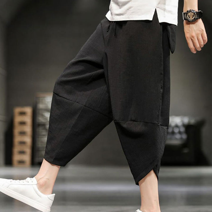 Buddha Stonesサマーソリッド メンズ クロップドパンツ ポケット付き - image 30