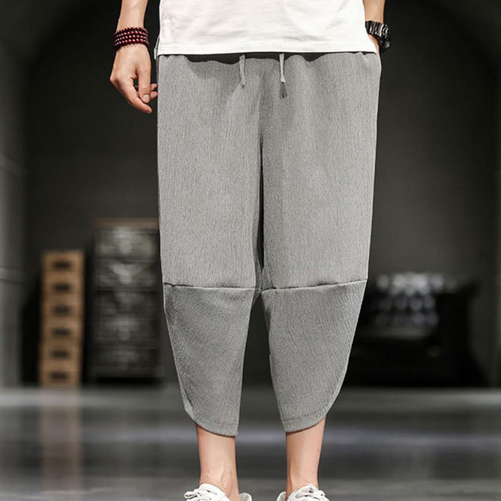 Buddha Stonesサマーソリッド メンズ クロップドパンツ ポケット付き - image 8