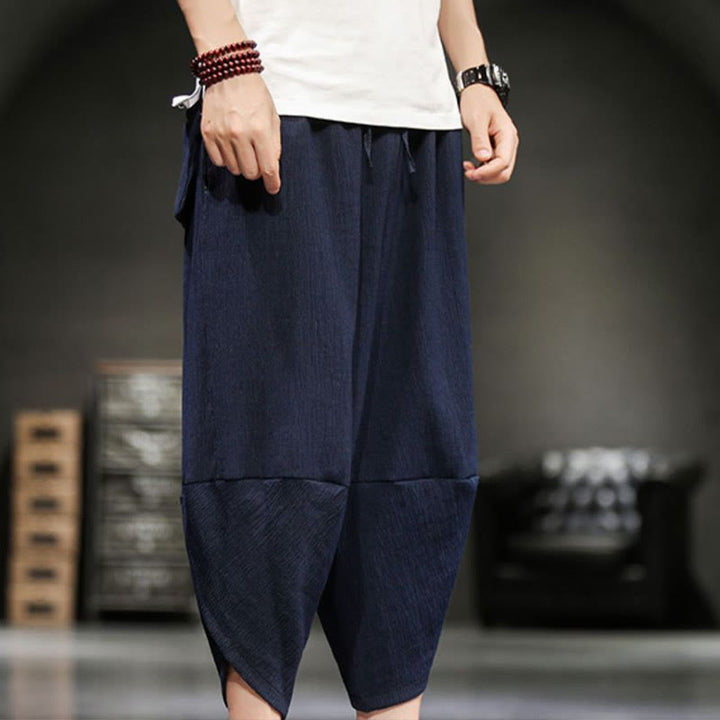 Buddha Stonesサマーソリッド メンズ クロップドパンツ ポケット付き - image 22