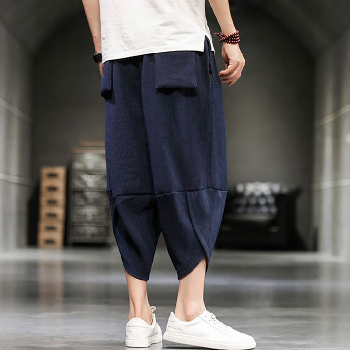 Buddha Stonesサマーソリッド メンズ クロップドパンツ ポケット付き - image 18