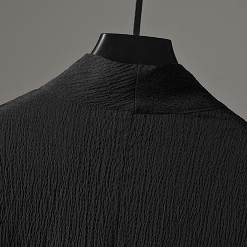 Buddha Stones無地 七分袖シャツ カジュアルパンツ 服 メンズ セット - image 13