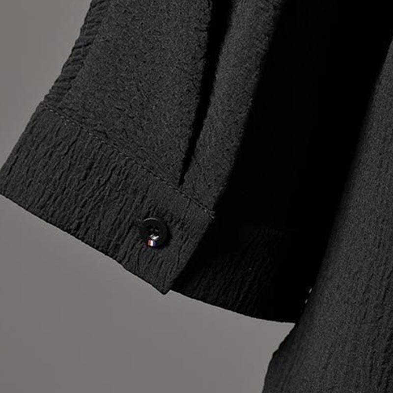 Buddha Stones無地 七分袖シャツ カジュアルパンツ 服 メンズ セット - image 14