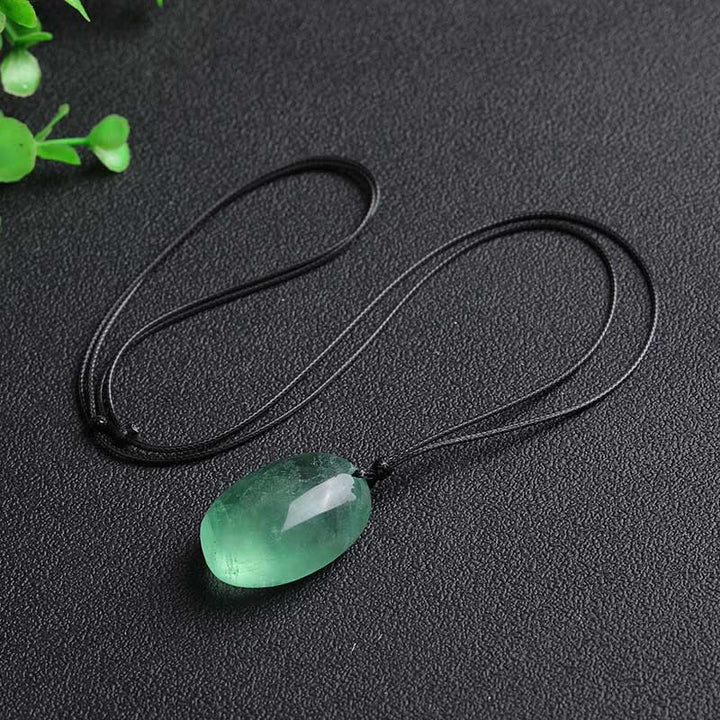 Buddha Stonesグリーンフローライト パワーネックレスペンダント