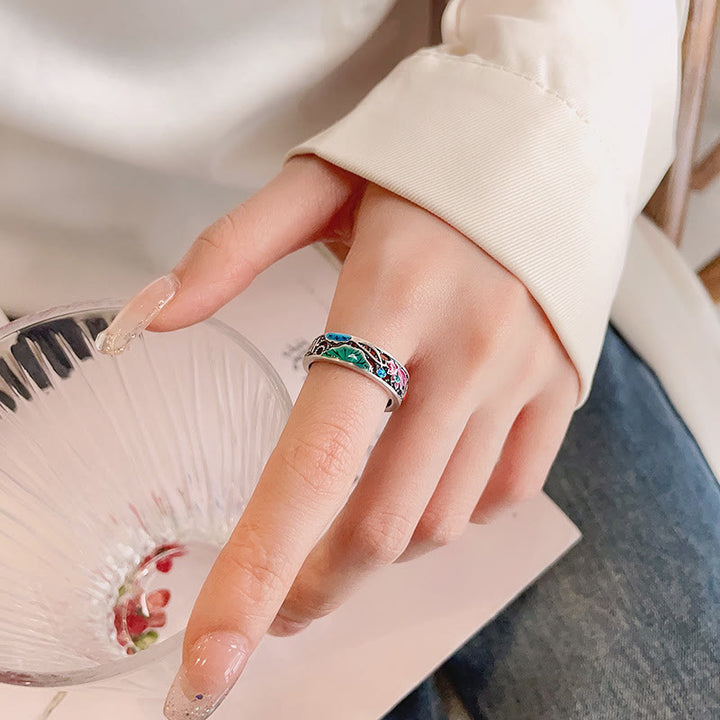 Buddha Stones925スターリングシルバー鯉蓮幸運万事好運リング - image 7