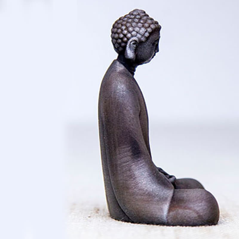 Buddha Stones手作り 瞑想 釈迦牟尼仏 鉄粉 錆 鋳造 樹脂 像 装飾