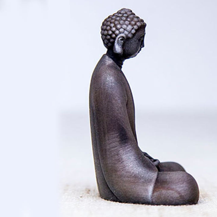 Buddha Stones手作り 瞑想 釈迦牟尼仏 鉄粉 錆 鋳造 樹脂 像 装飾