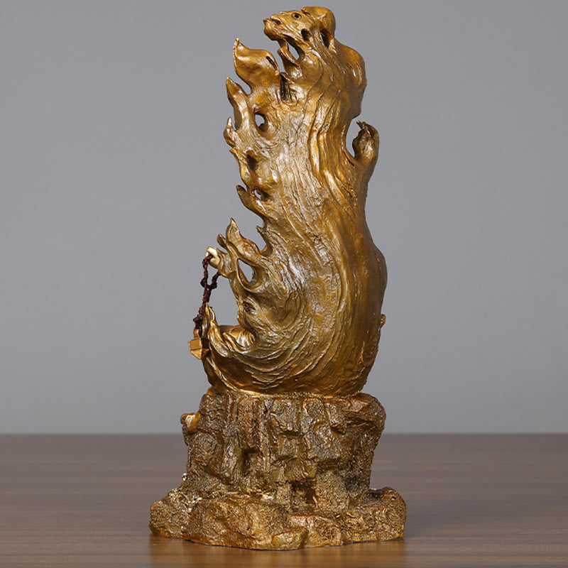 Buddha Stones不動明王 仏像 静寂の銅像 家へのお供え装飾 - image 14