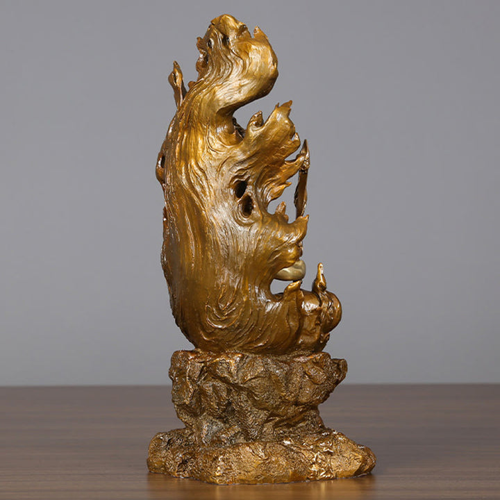 Buddha Stones不動明王 仏像 静寂の銅像 家へのお供え装飾 - image 3