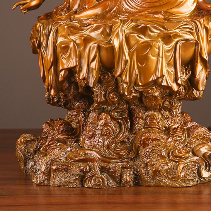 観音菩薩 成功のBuddha Stones真鍮銅像 家庭用 デスク 祭壇 装飾 - image 10
