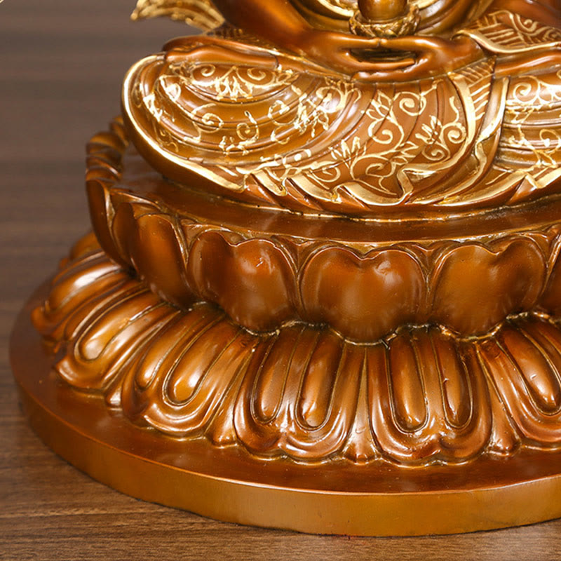 Buddha Stones釈迦牟尼 阿弥陀仏 薬師如来 置物 静寂の銅像 家へのお供え装飾 - image 11