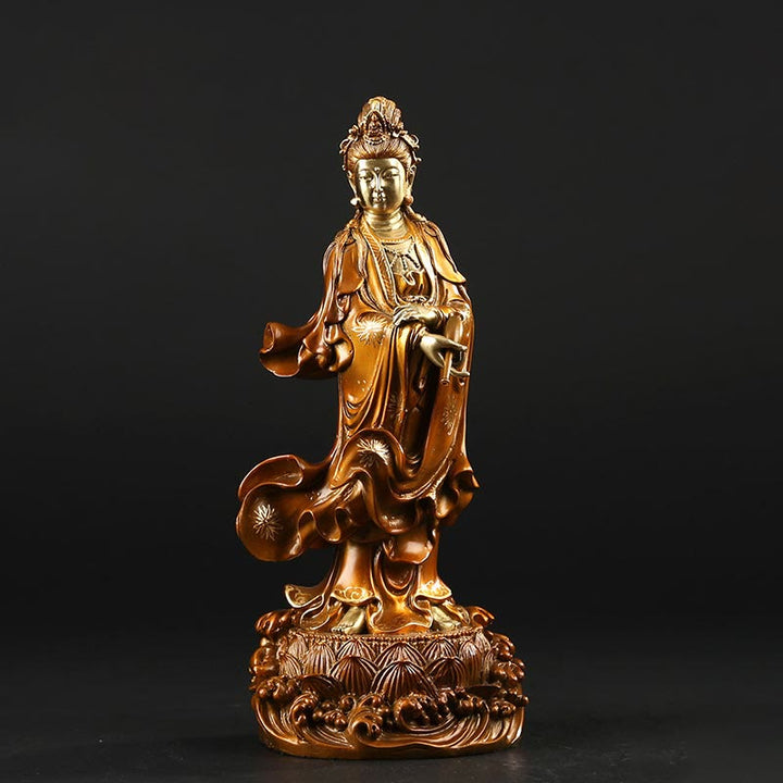 Buddha Stones（観音菩薩像）真鍮製 ハーモニー銅像 室内装飾