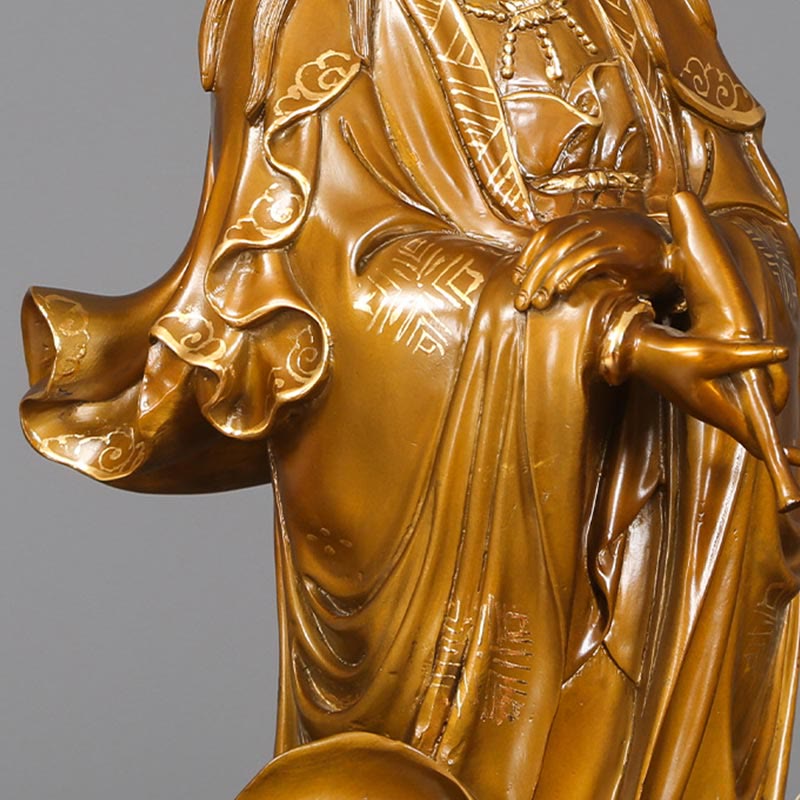 Buddha Stones（観音菩薩像）真鍮製 ハーモニー銅像 室内装飾 - image 14