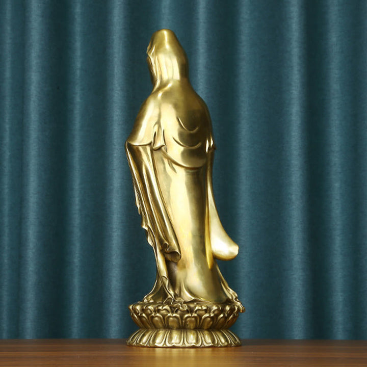 Buddha Stones観音菩薩 法輪宝珠 真鍮銅像 装飾品 - image 18