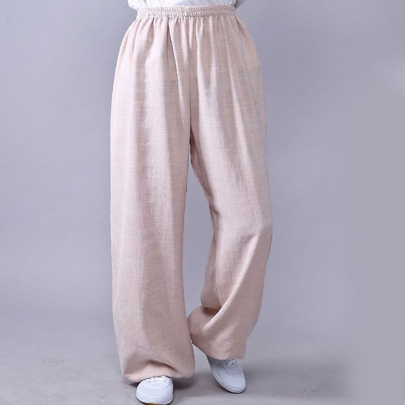 ユニセックスパンツ 太極拳 気功練習用 コットンリネン 伸縮性ウエスト リラックス Buddha Stones - リネン - 3XL- 米国/UK/AU/ EUの2XLに適合 - image 8