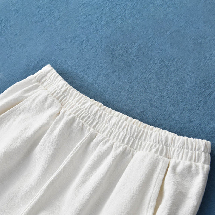 Buddha Stones無地ラミーリネンコットンパンツ ポケット付き - image 29