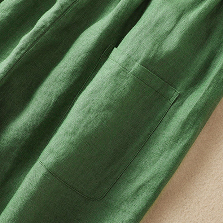 レディース ハーレムパンツ 夏用 コットン ウエスト紐付き ポケット付き Buddha Stones - image 14