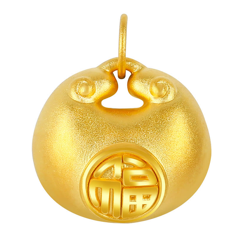 Buddha Stones999ゴールドフーキャラクターウィッシュロックパターン幸運ロープネックレスペンダント - image 17