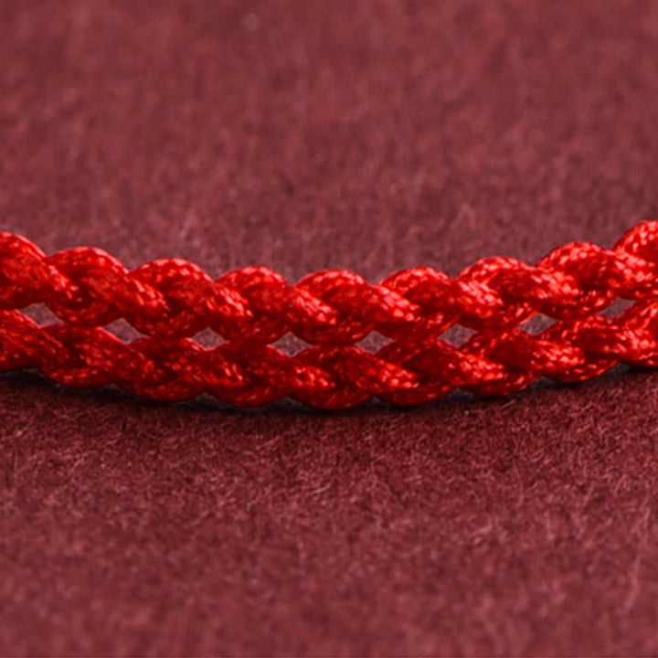 Buddha Stones999ゴールド 小さな平和のお守りチャームデザイン ハンドメイド 幸運 編み込み ロープ ブレスレット アンクレット - image 10