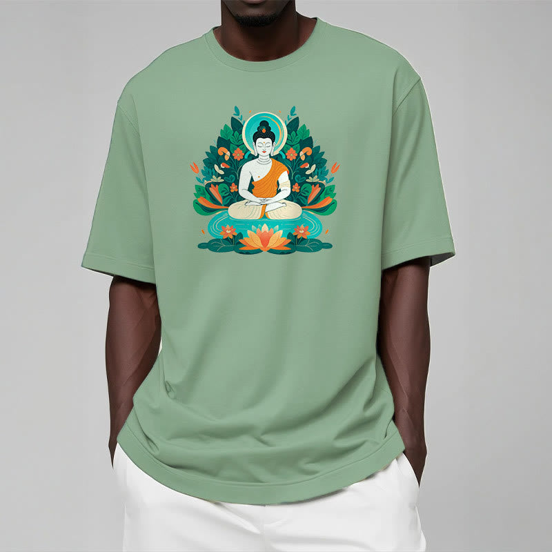 Buddha Stones、花、草、蓮、菩薩Tシャツ - image 15