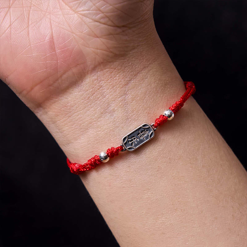 Buddha Stonesハンドメイド 925 スターリングシルバー 平和と喜び 安全と幸福の守り 編み込みブレスレット - image 13