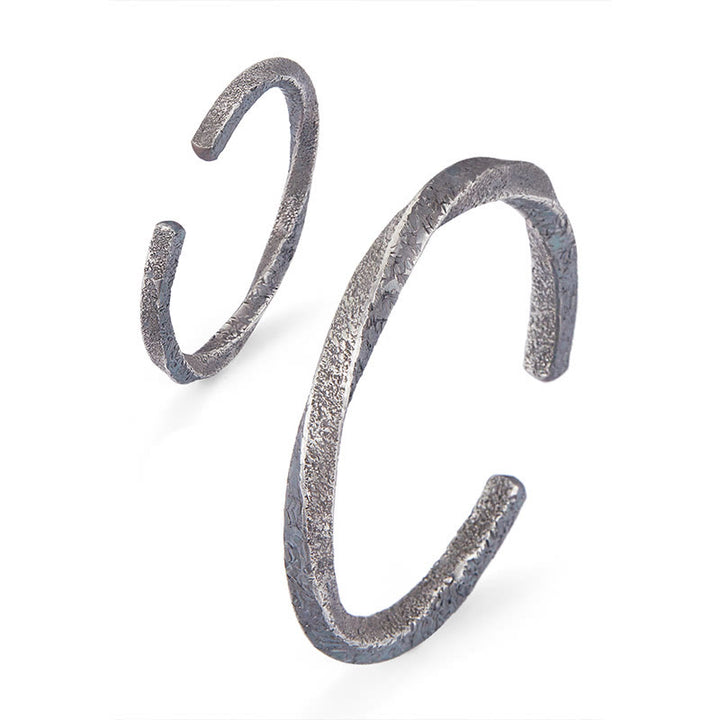 Buddha Stonesレトロ 999 スターリングシルバー メビウスループ 永遠の愛 カフブレスレット バングル - image 10