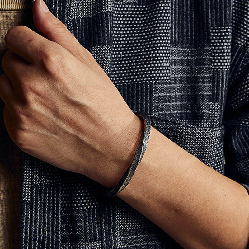 Buddha Stonesレトロ 999 スターリングシルバー メビウスループ 永遠の愛 カフブレスレット バングル - image 4