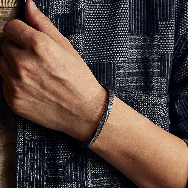 Buddha Stonesレトロ 999 スターリングシルバー メビウスループ 永遠の愛 カフブレスレット バングル - image 4