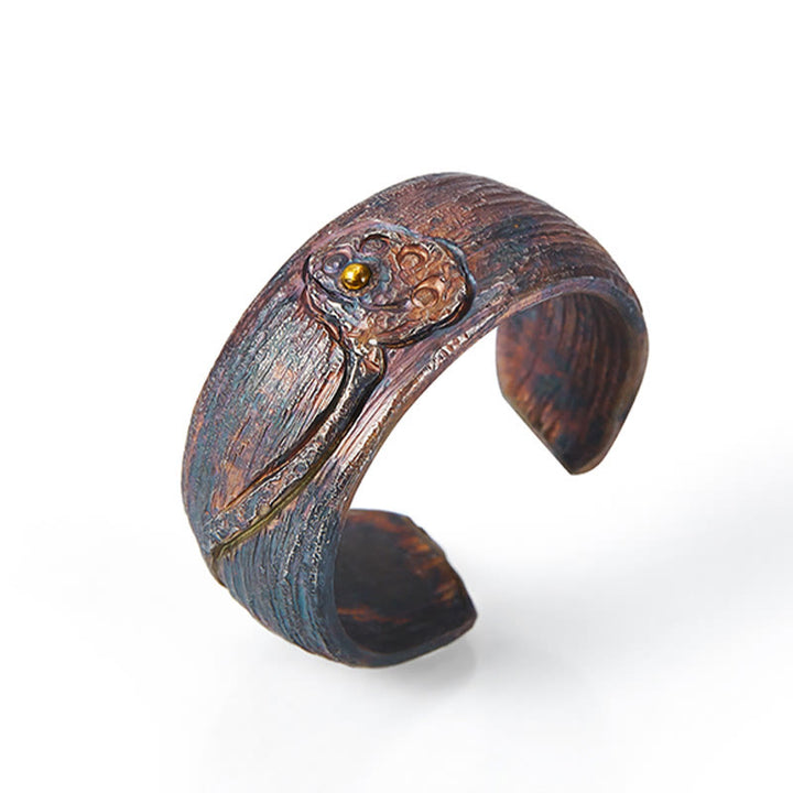 Buddha Stonesレトロ 999 スターリングシルバー 銅製 調節可能 プロテクションリング - image 2