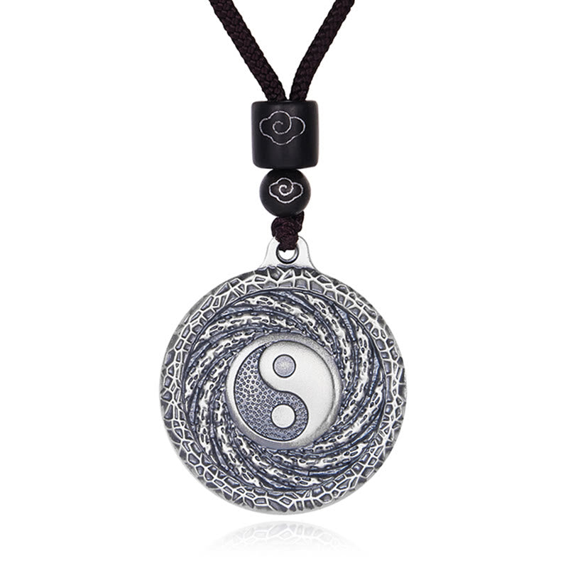 Buddha Stones999 スターリングシルバー 太極 陰陽 八卦 デザイン 山の幽霊 お金を使うネックレス ペンダント - image 19