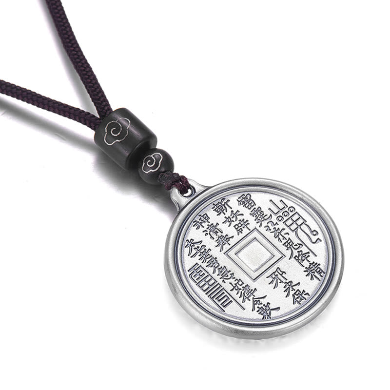 Buddha Stones999 スターリングシルバー 太極 陰陽 八卦 デザイン 山の幽霊 お金を使うネックレス ペンダント - image 3