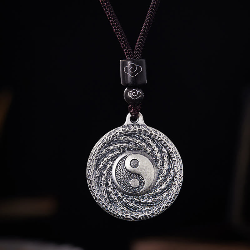 Buddha Stones999 スターリングシルバー 太極 陰陽 八卦 デザイン 山の幽霊 お金を使うネックレス ペンダント - image 20