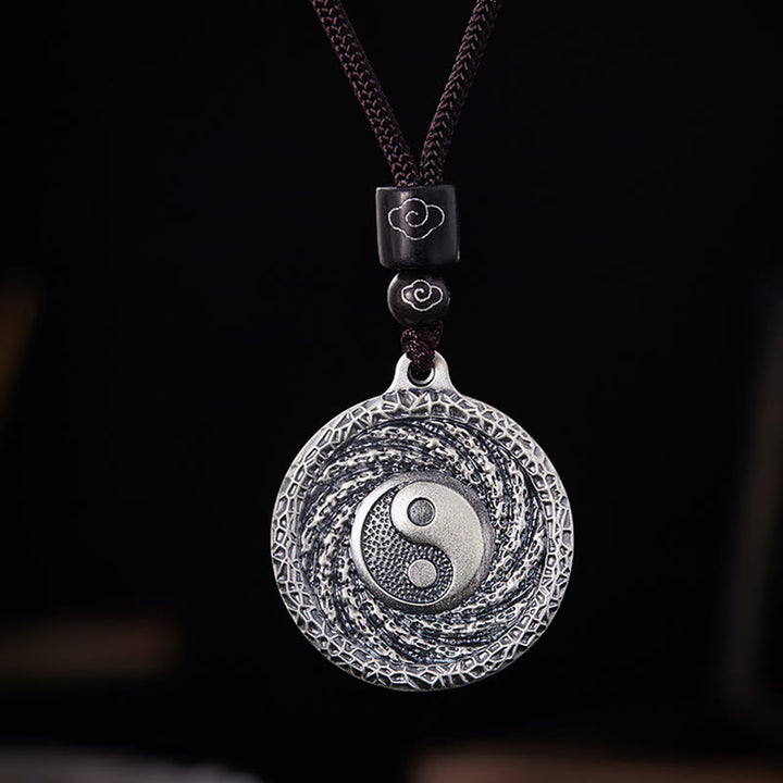 Buddha Stones999 スターリングシルバー 太極 陰陽 八卦 デザイン 山の幽霊 お金を使うネックレス ペンダント - image 20