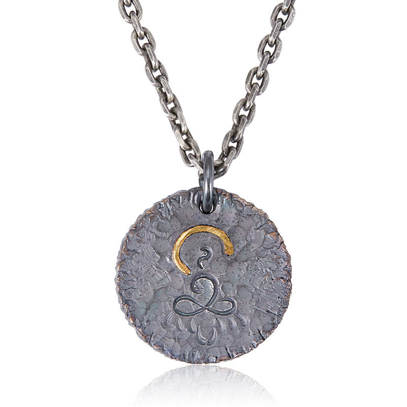 Buddha Stones999スターリングシルバー 999ゴールド 925スターリングシルバー 仏像 蓮のネックレスペンダント - image 6