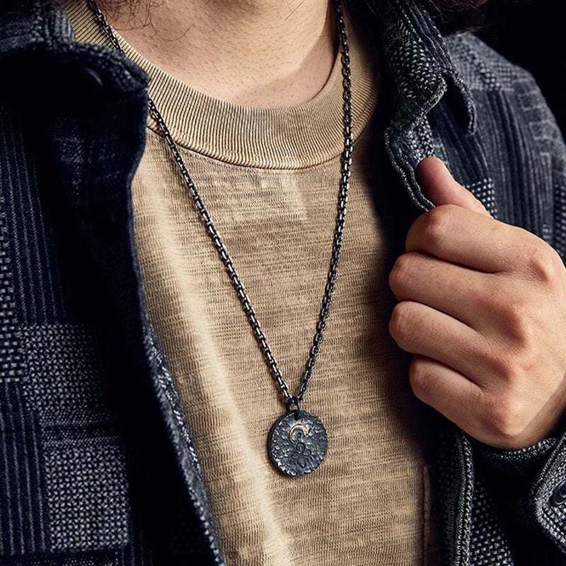 Buddha Stones999スターリングシルバー 999ゴールド 925スターリングシルバー 仏像 蓮のネックレスペンダント - image 3