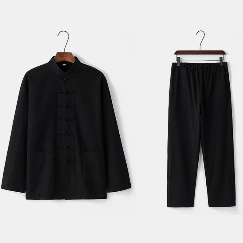 Buddha Stonesカエルボタン 唐草 長袖 シャツ パンツ メンズスーツ - image 20