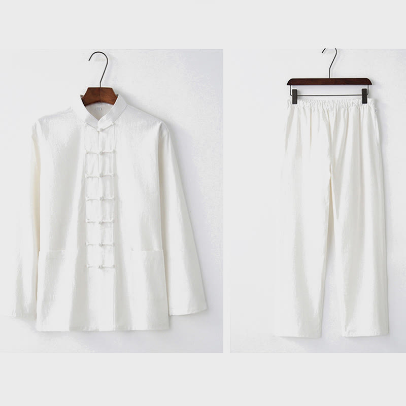 Buddha Stonesカエルボタン 唐草 長袖 シャツ パンツ メンズスーツ - image 22