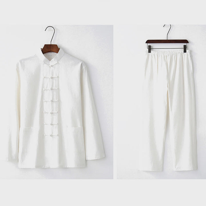 Buddha Stonesカエルボタン 唐草 長袖 シャツ パンツ メンズスーツ - image 22