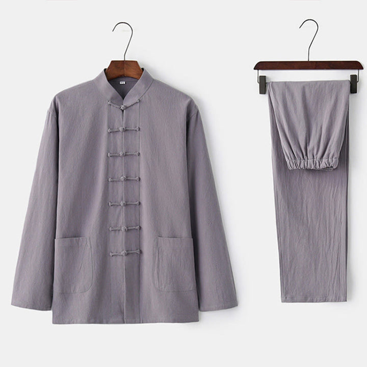 Buddha Stonesカエルボタン 唐草 長袖 シャツ パンツ メンズスーツ - image 19