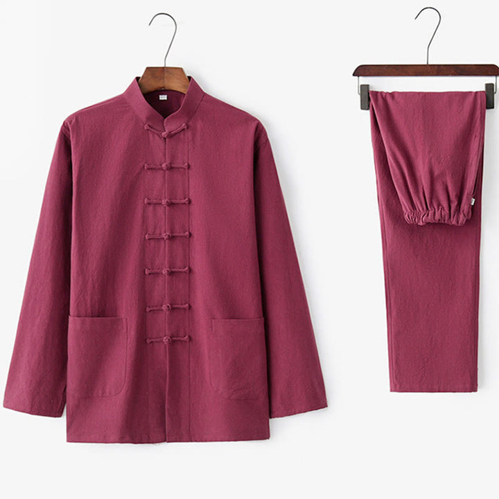 Buddha Stonesカエルボタン 唐草 長袖 シャツ パンツ メンズスーツ - image 28