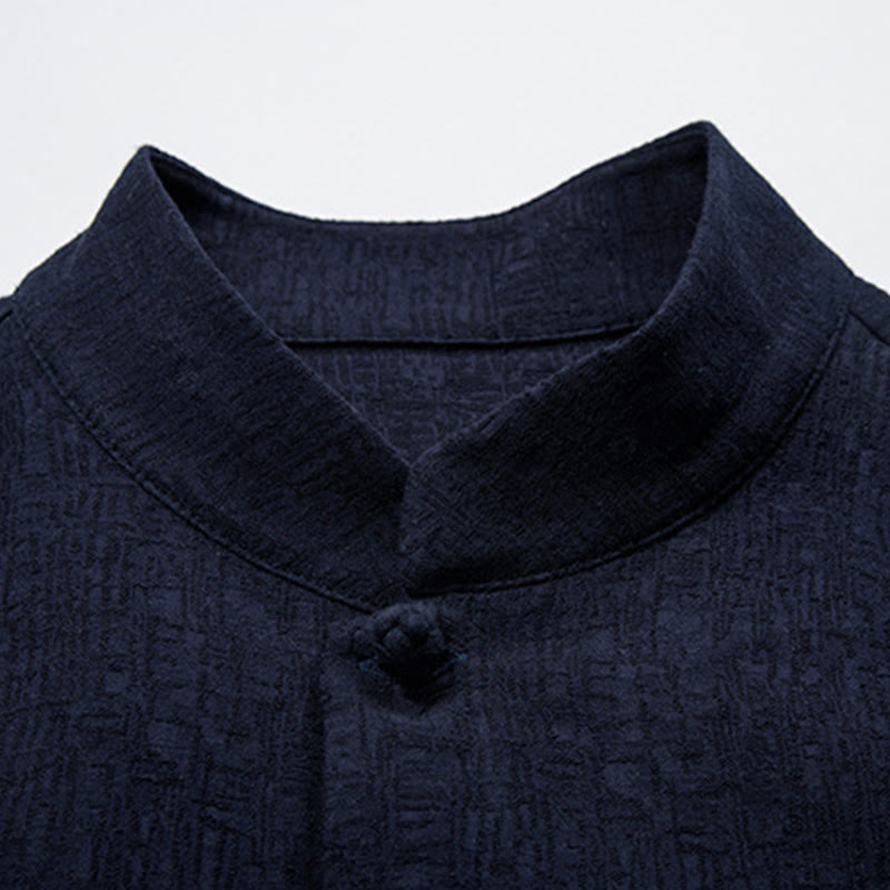 Buddha Stones無地中国唐装ジャケットメンズ服 - image 16