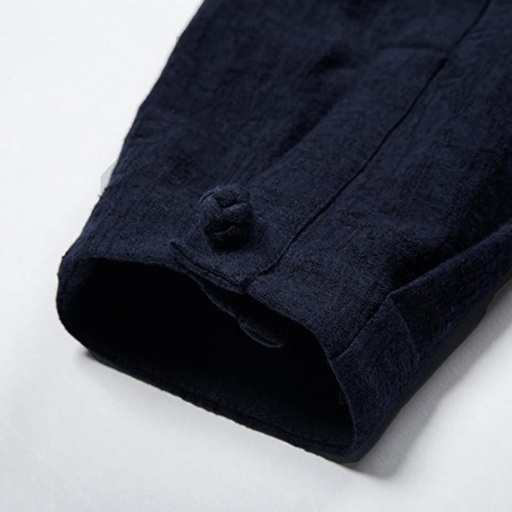 Buddha Stones無地中国唐装ジャケットメンズ服 - image 17