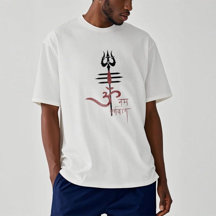 Buddha Stones OM NAMAH SHIVAYA トライデント コットン ティー Tシャツ - image 14