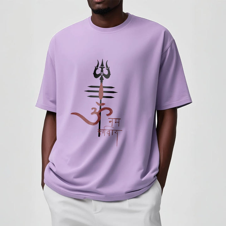 Buddha Stones OM NAMAH SHIVAYA トライデント コットン ティー Tシャツ - image 10