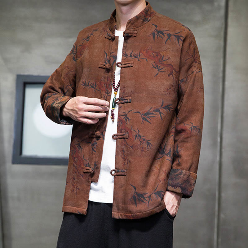 Buddha Stonesカエルボタン 中国唐装 ロングシャツ コットン メンズ ジャケット 衣類 - image 16