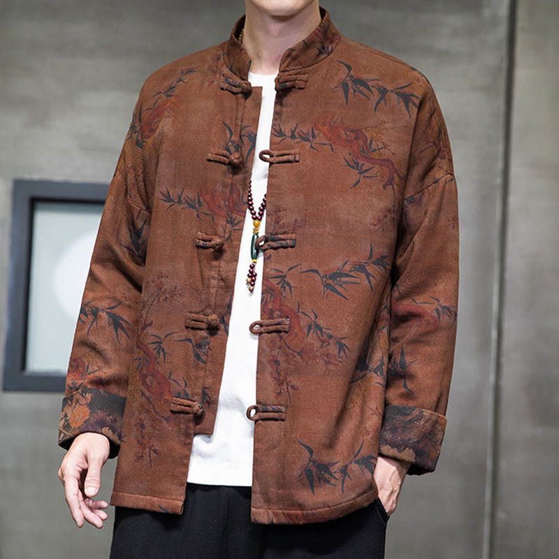 Buddha Stonesカエルボタン 中国唐装 ロングシャツ コットン メンズ ジャケット 衣類 - image 20