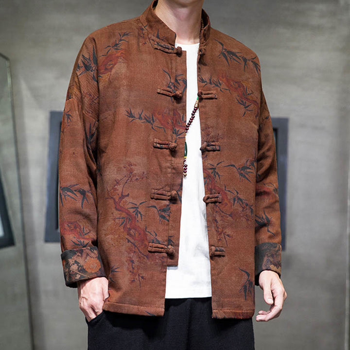 Buddha Stonesカエルボタン 中国唐装 ロングシャツ コットン メンズ ジャケット 衣類 - image 18