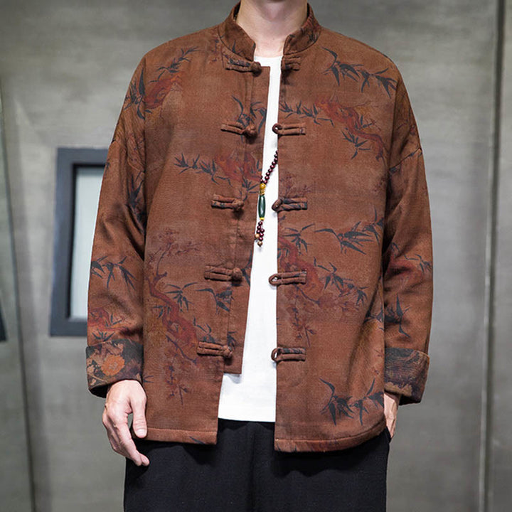 Buddha Stonesカエルボタン 中国唐装 ロングシャツ コットン メンズ ジャケット 衣類 - image 17