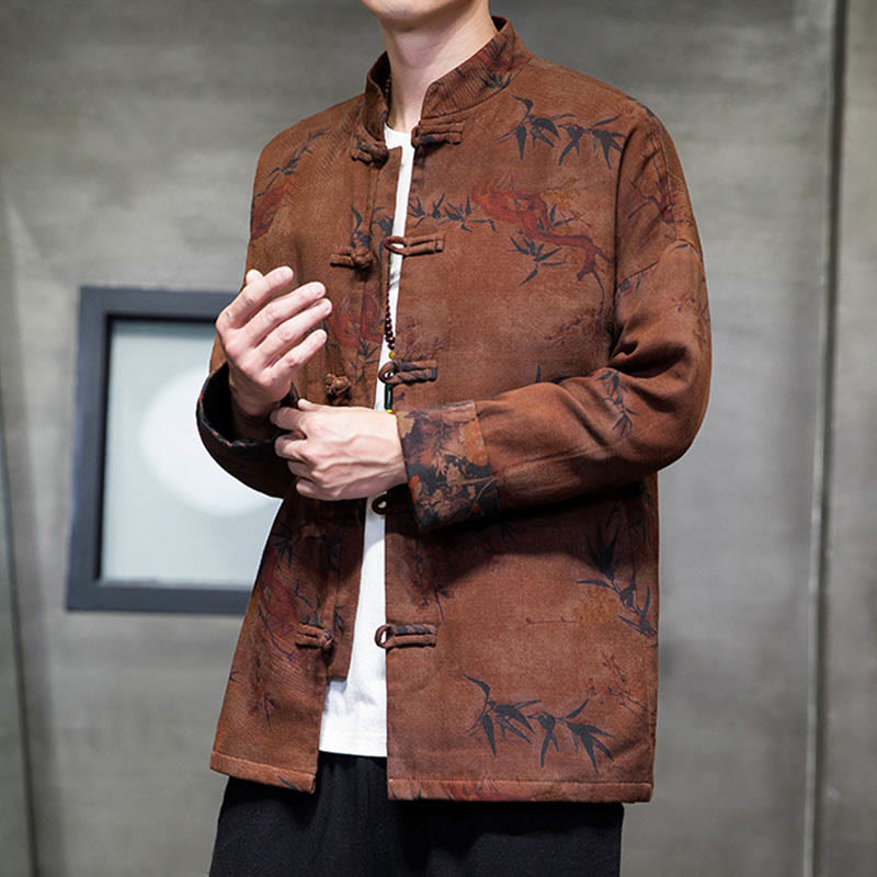 Buddha Stonesカエルボタン 中国唐装 ロングシャツ コットン メンズ ジャケット 衣類 - image 20