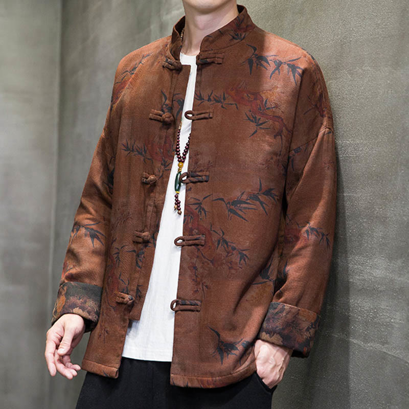 Buddha Stonesカエルボタン 中国唐装 ロングシャツ コットン メンズ ジャケット 衣類 - image 14