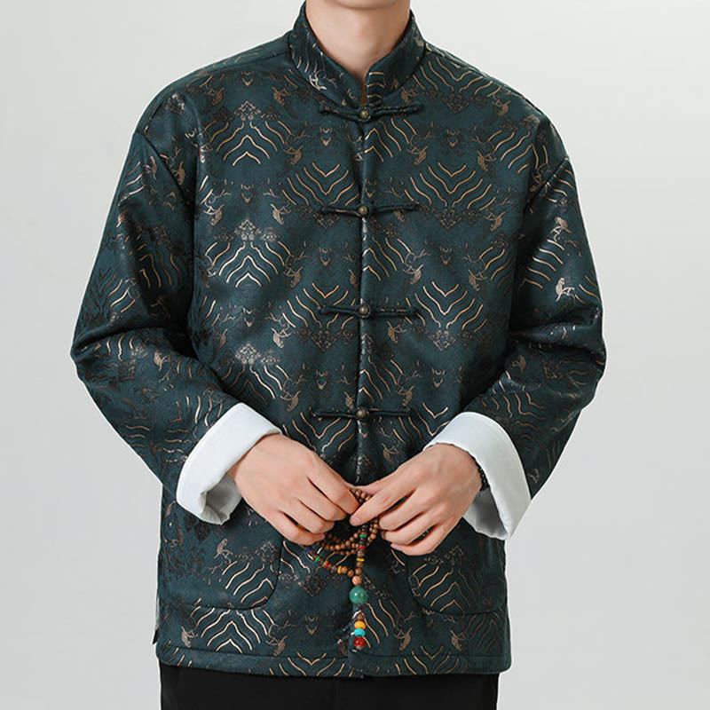 Buddha Stonesカエルボタン 中国唐装 波型 ロングシャツ メンズ ジャケット 衣類 - image 13